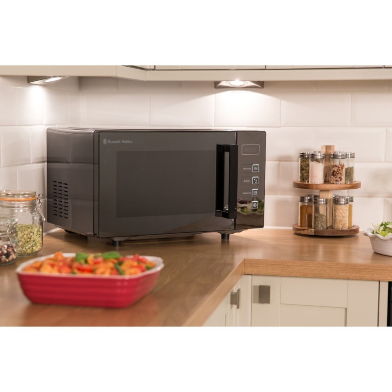 Russell Hobbs RHEM2301B 23L Easi Flatbed Digital 800w Solo Microwave, Freestanding, Black — photo 3