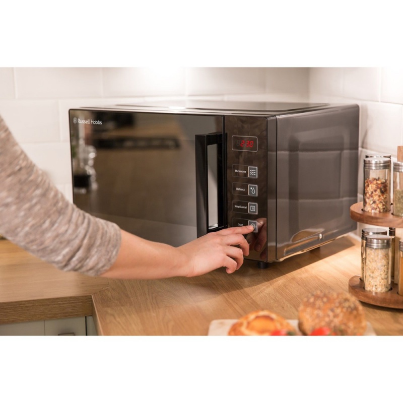 Russell Hobbs RHEM2301B 23L Easi Flatbed Digital 800w Solo Microwave, Freestanding, Black — photo 2