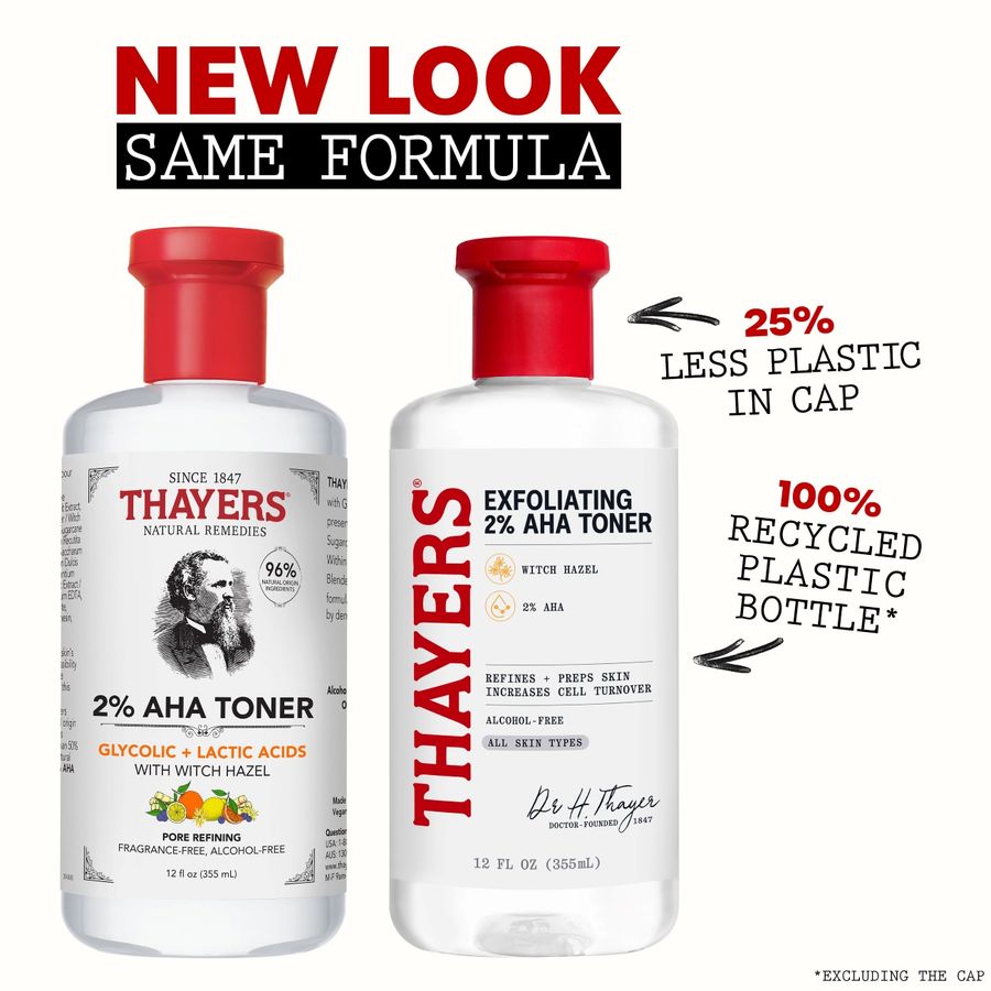 Thayers 2% AHA Exfoliating and Brightening Toner (12 fl oz / 355 ml) — photo 2