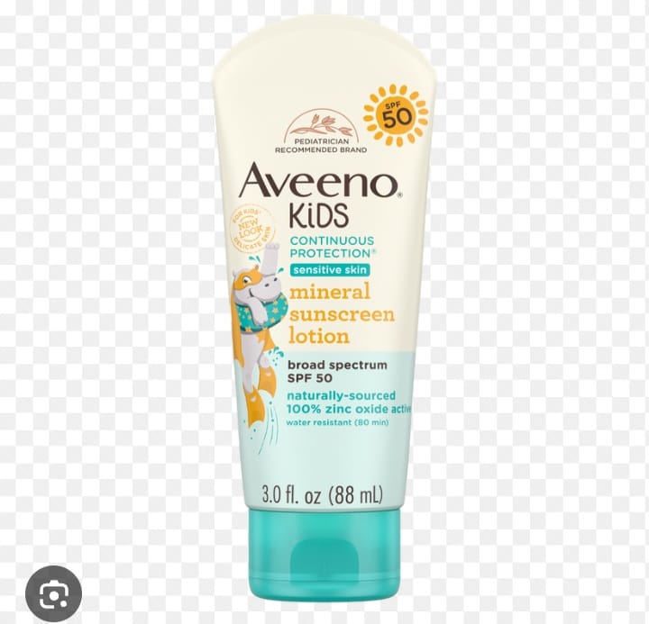 Aveeno Spf#50 Kids Sensitive Skin Zinc Oxide Sunscreen 3oz — photo 2