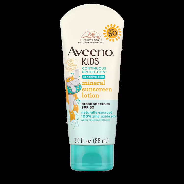 Aveeno Spf#50 Kids Sensitive Skin Zinc Oxide Sunscreen 3oz — photo 6