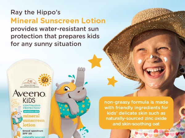 Aveeno Spf#50 Kids Sensitive Skin Zinc Oxide Sunscreen 3oz — photo 8