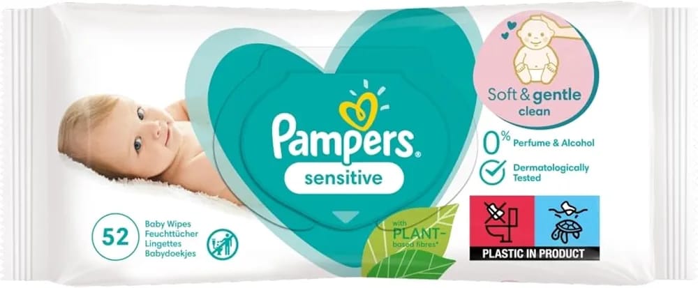 Pampers Sensitive Baby Wipes Fragrance Free — photo 3