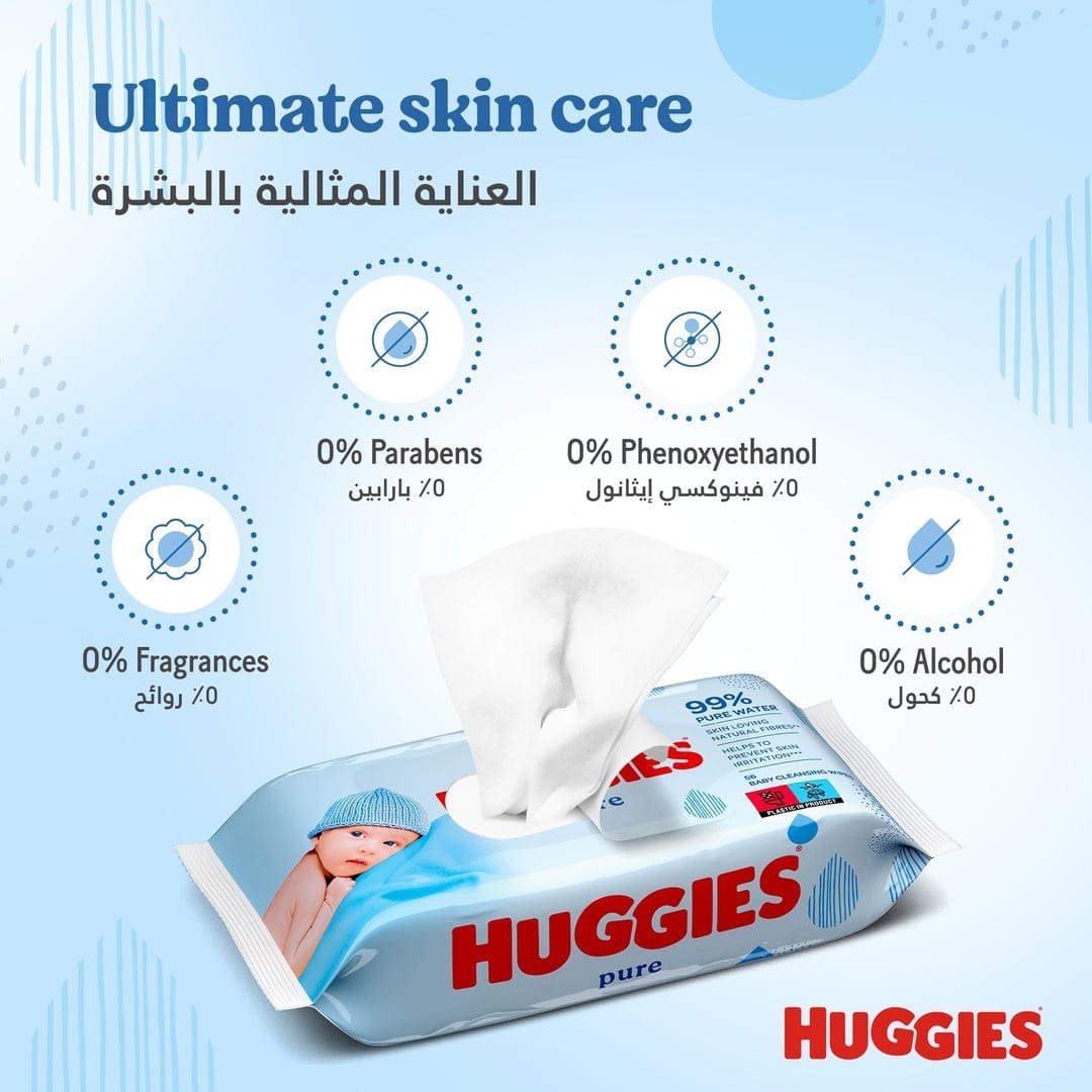 Huggies Pure Wipes 52pcs — photo 4