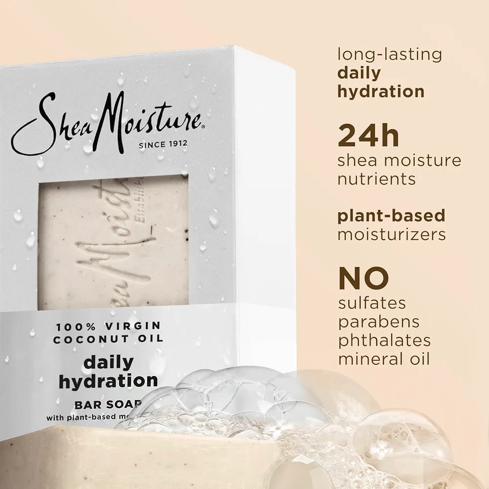 Shea Moisture 100% Virgin Coconut Oil Shea Butter Soap (227g) — photo 2
