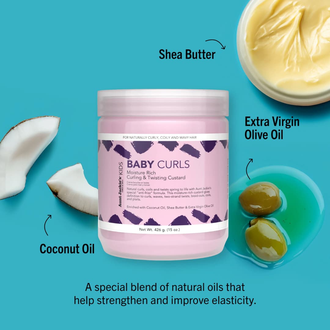 Aunt Jackies Girls Baby Curls and Twisting Cream, 15 fl oz — photo 2