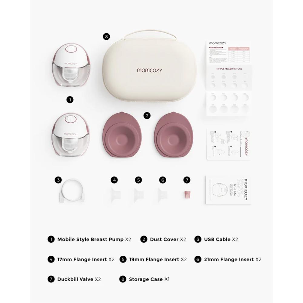 Momcozy Breast Pump Hands Free Mobile Style | M6 Double, Wearable Breastfeeding Electric Breast Pump — photo 2