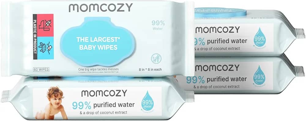 Momcozy Pure Water Baby Wipes & Plus Wipes
