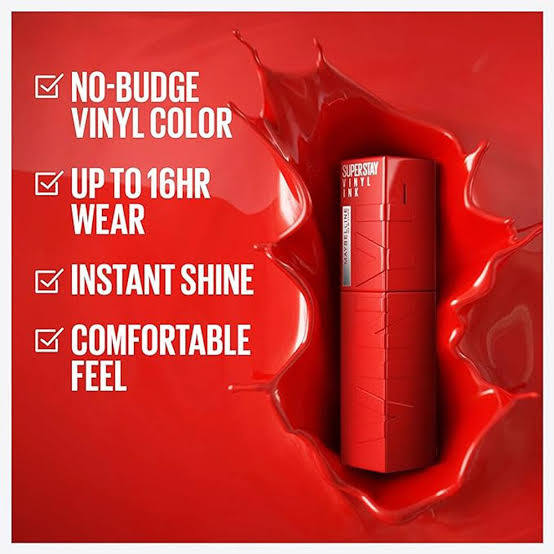 Maybelline New York Super Stay Vinyl Ink Longwear Liquid Lipstick in the shade 50 Wicked (0.14 Fl Oz / 4.2 ml). — photo 5