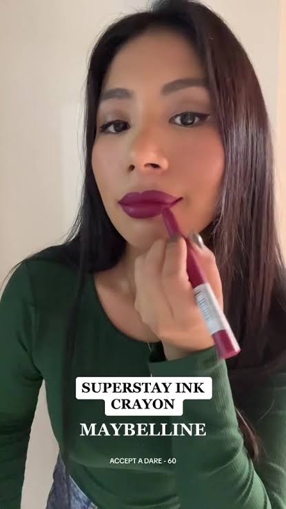 Maybelline New York Super Stay Ink Crayon Lipstick in the shade #60 Accept A Dare. — photo 4