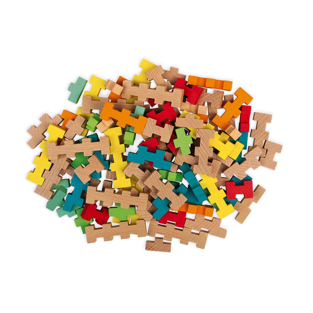 Janod 100-Piece Wooden Construction Set (J08301). — photo 2
