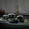 Stellar 7000 Set of 5 Stainless Steel Non-Stick Pans - Image 2