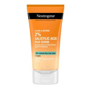 NEUTROGENA® Clear & Defend 2% Salicylic Acid Face Scrub