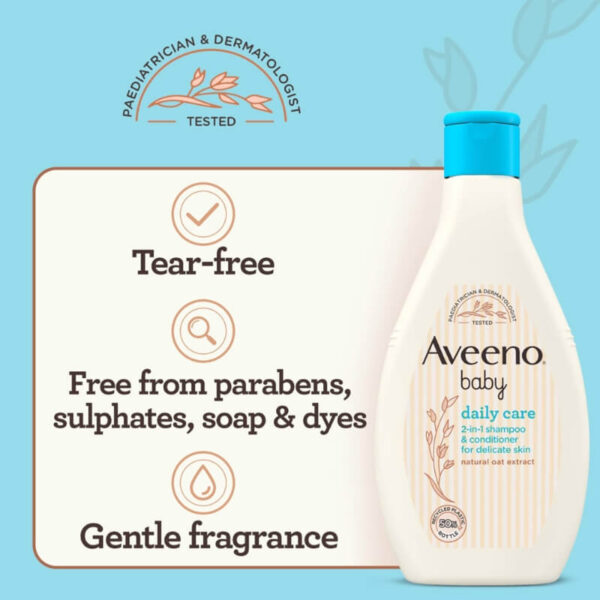 AVEENO BABY SOOTHING RLIEF EMOLLIENT CREAM 150ML - Image 2